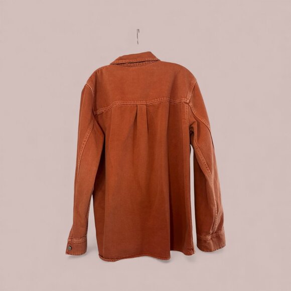 Rust Orange Zara Shacket - Size L - Picture 4 of 4